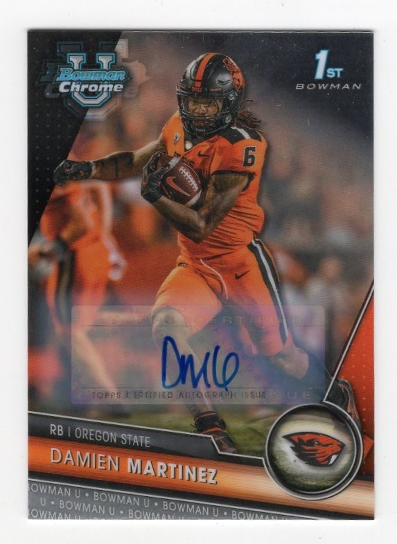 2023 Bowman University Chrome Auto Damien Martinez #193 Autograph Bowman U