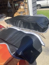 PUI Vinyl Seat Cover Set-Hardtop Rear W/Std Int-Black for 1969 Camaro "NEW"