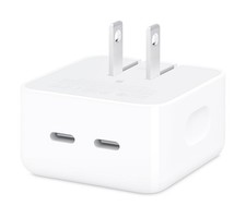 Apple 35W Dual USB-C Port Compact Power Adapter: Fast and Convenient Charging,