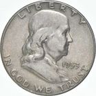 1953-S Franklin Half Dollar AU 90% Silver *8162