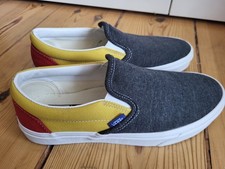 Vans Slip On Grau/ Gelb/Rot Größe 41