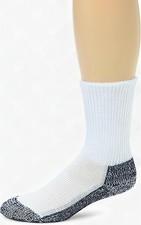Magnum MX-1 White Cotton Crew Socks 2 Pairs Mens Medium Athletic - New