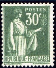 France Num Yvert 280 ** MNH Type Peace Year 1932