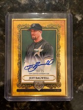 Jeff Bagwell AUTO /25 2025 Topps Gilded Gallery of Gold Autograph EMERALD
