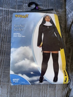 Spirit Halloween Sinful Sister Adult Costume - Size MD/LG (Womens 10 12 14)