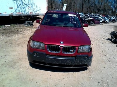Driver Grille Upper Bumper Mounted Black Center Fins Fits 04-06 BMW X3 23235