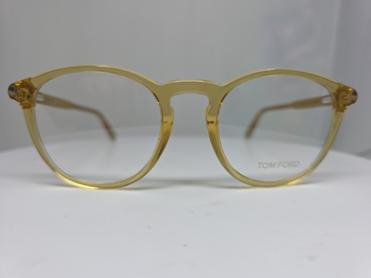 TOM FORD TF 5401 041 TRANSPARENT YELLOW AUTHENTIC EYEGLASSES