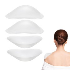 2 Pairs Silicone Shoulder Pads for Womens Clothing, Clear 1.1cmx12cm