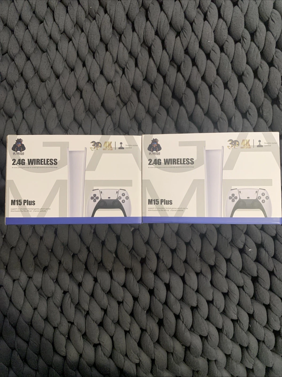 Lot of 2: Wireless 128G M15 Plus Retro Game Stick 4K Output & Gaming Console