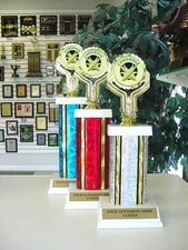 CORN HOLE AWARD TROPHY SET CORNHOLE TROPHIES 1ST-3RD 