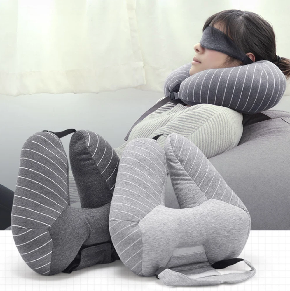 Travel pillow foam particle pillow u-shapedcervical neck pillow lumbar  pillow