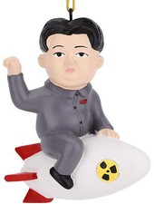 Tree Buddees Funny Rocket Man Christmas Ornament Super Villain Trump Funny Xmas