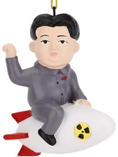 Tree Buddees Funny Rocket Man Christmas Ornament Super Villain Trump Funny Xmas