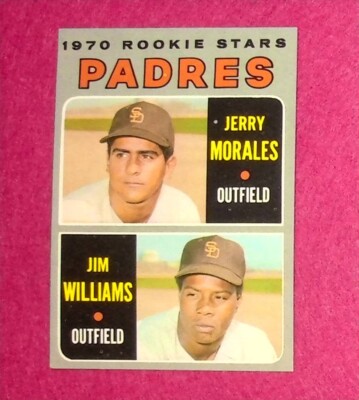 1970 Topps Baseball Card #262 1970 Rookie Stars Jerry Morales Jim Williams