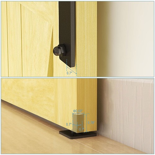 BiFolding Sliding Barn Door Hardware Kit Heavy Duty for 2/4 Doors Side Mounted eBay