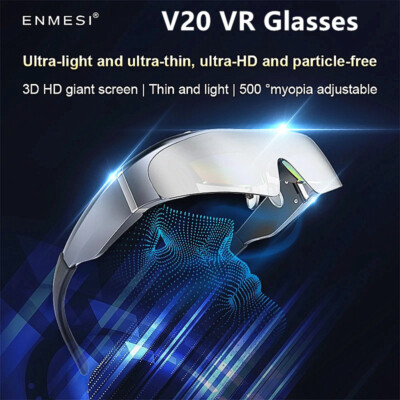 ENMESI V20 AR Glasses 3D Smart Micro-OLED Screen 4K UHD Giant Screen VR Headset