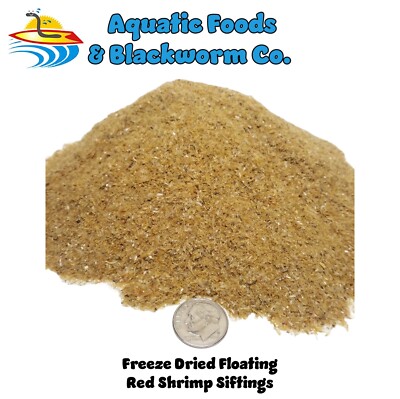 Freeze-Dried Red Shrimp Siftings - Ideal for All Tropicals, Baby Fish & Fry