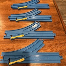 TOMY Trackmaster BLUE Switch TRACK 4 Pc Set Thomas Friends Plarail