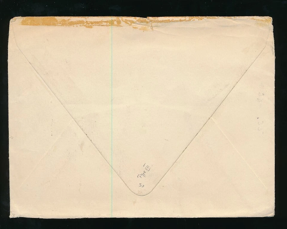 MALAYA 1941 UNDERPAID to USA POSTAGE DUES 7c + KTL TRIANGLE + CENSOR to LA - Image 3 of 3