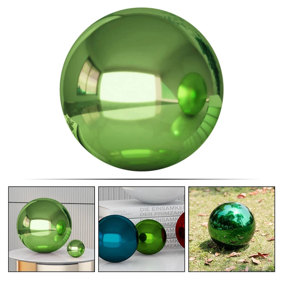 全新 Globe 不锈钢球饰 花园 户外 镜 球形 户外 凝视 — 第 4/4 张图片