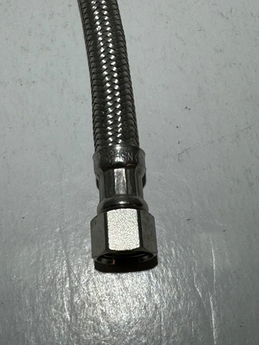 JONES STEPHENS Faucet, 3/8"x1/2", Connection, Flex, SS, 16" ODxFIP S04202 - Picture 5 of 5