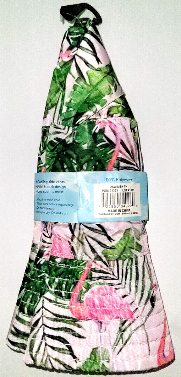 Juice Box Reversible Bucket Hat UV Protection 50+ Flamingo / Solid