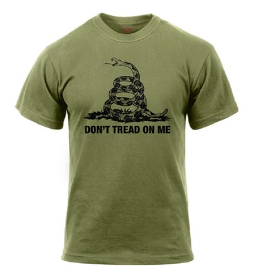 Rothco Snake Don't Tread On Me Vintage Us T-Shirt shirt oliv drab Gr. XL XLarge