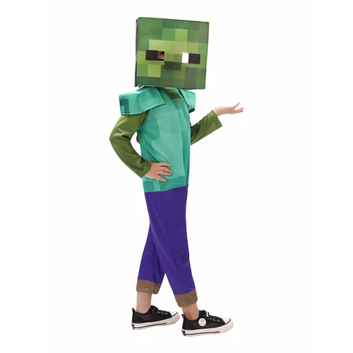 Kids Minecraft Halloween Cosplay Costume Jumpsuit Fancy Dress Party Outfit W1 - Picture 14 of 34