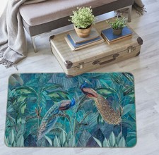 3D Peacock Tree ZHUA55 Game Non Slip Rug Mat Photo Carpet Andrea haase Zoe