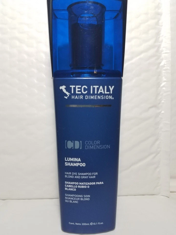 TEC ITALY CHAMPÚ LUMINA DIMENSIÓN CABELLO PARA CABELLO RUBIO Y GRIS 10.1 FL OZ Foto 2 de 3