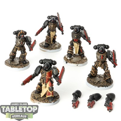Blood Angels - 5 Assult Intercessor - bemalt