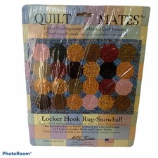 Quilt Mates Locker Hook Rug-Snowball 19 1/4" by 27 1/4" New Sealed Made In USA
