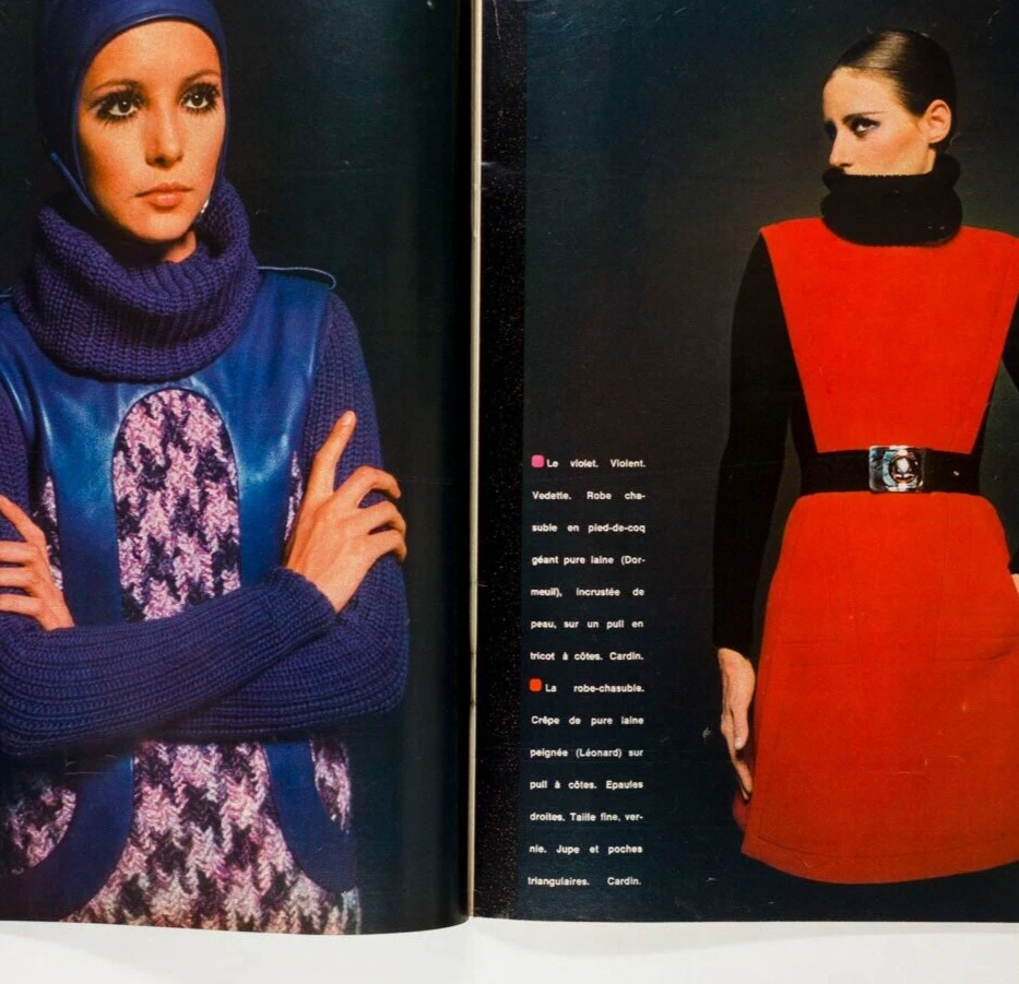 Cathee Dahmen HELMUT NEWTON Collections ELLE August 1968 Guy Bourdin COURREGES - Image 4 of 4