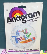 Anagram #1 Teacher A+ School Helium Balloon