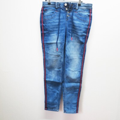 Street One  Jeans Gr. S / L25 W32  Modell ''Bonny''  Blau Skinny Alltagshose Damen