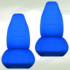 Truck Bucket Seat Covers Fits 1993-2004 Dodge Dakota Solid Blue Seat Covers