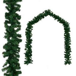 Decorazioni Natalizie Verdi.Vidaxl Ghirlanda Di Natale Verde Folta Pvc 20 M Decorazione Natalizia Addobbi Ebay