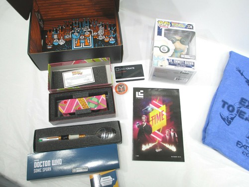 Loot Crate Time October 2015 New XL T-shirt Dr Who Back to the Future Bill & Ted - Picture 4 of 10