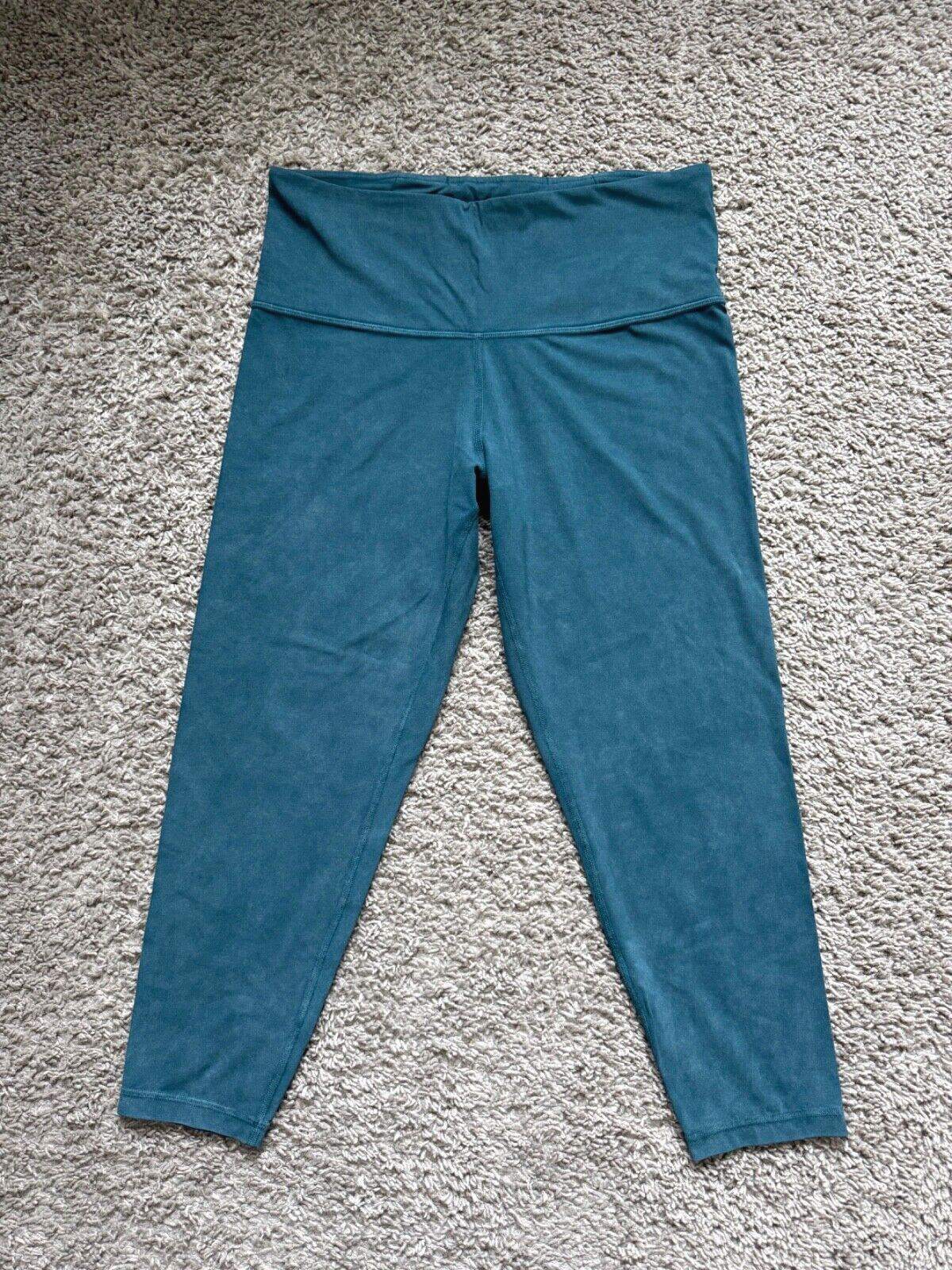 Athleta Elation Legging Garment Dye 7/8 Oceanic Teal Size 1X