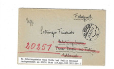 Nr.52671 Feldpost Brief Wien nach Fellin  Estland 1943 nachgesendet an Fp 2051