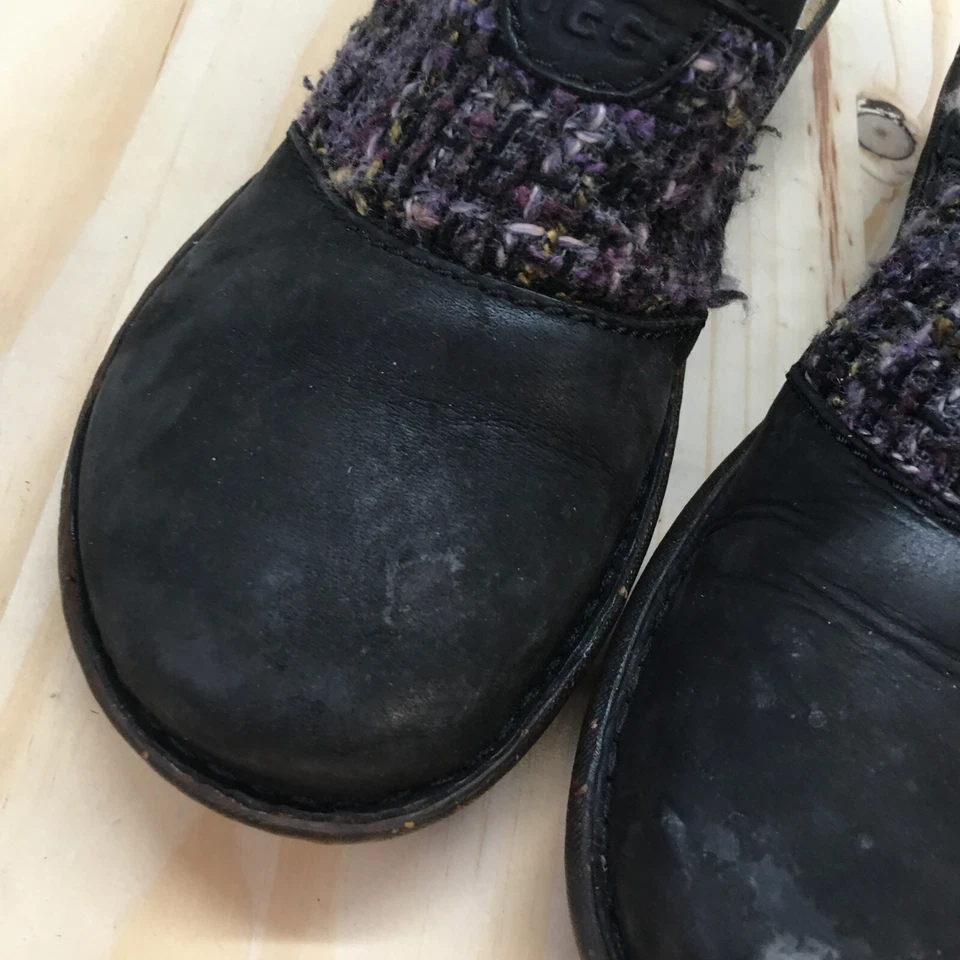 Zapatillas Ugg Mujer 7 Piel de Oveja Forradas Mules Opaline Cho 1001934 Cuero Negro Foto 3 de 4