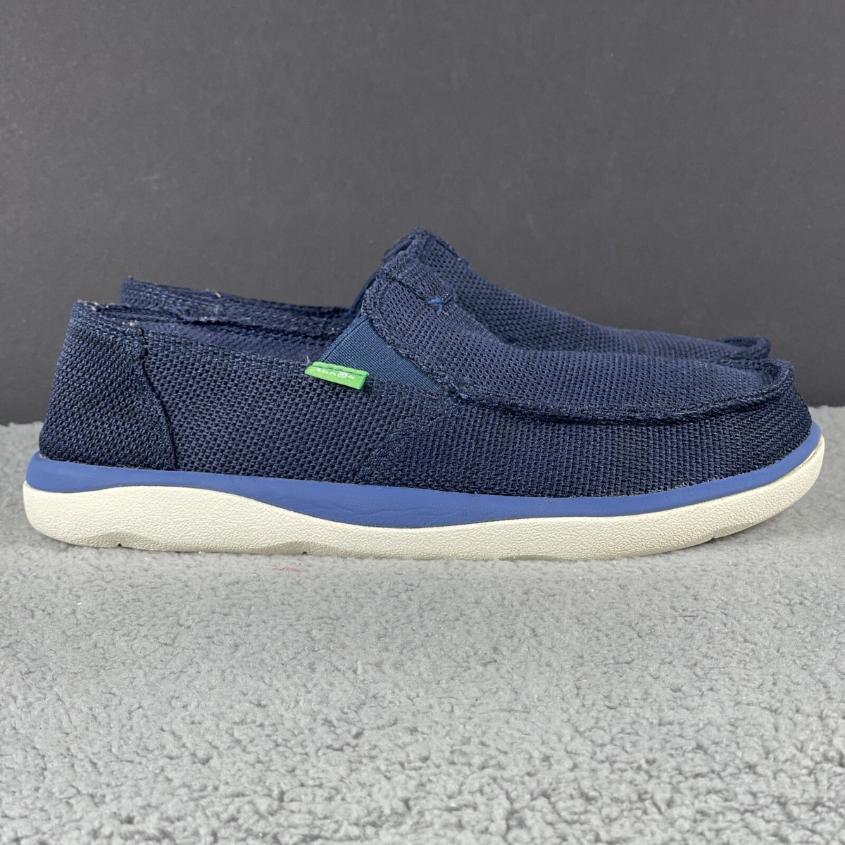 Sanuk Vagabond Tripper Men's Size Mesh Slip On Loafers Navy Blue 1091409