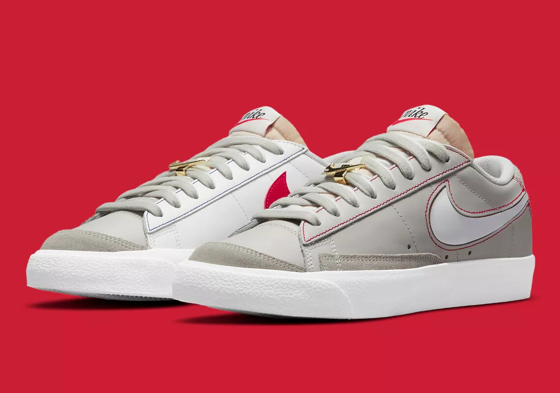 Schuldig minimum Toerist Nike Blazer Low PRM First Use Light Bone Grey White Red Blue DH4370-002 sz 9.5 | eBay Schuldig minimum Toerist Nike Blazer Low PRM First Use Light Bone Grey White Red Blue DH4370-002 sz 9.5 | eBay