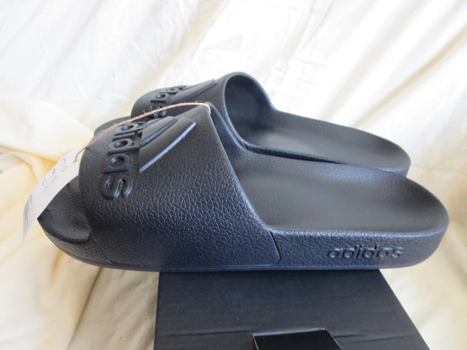 Adidas Adilette Slip on Quick Dry Aqua Slides Colore Core Nero (IF7371) TAGLIA 11