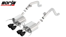 Borla ATAK Axle-Back Exhaust w/ 4.25" Blk Tips For 14-19 Chevrolet Corvette 6.2L