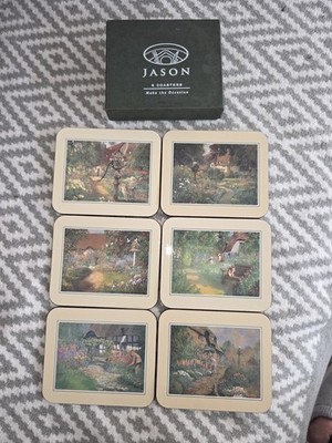 Jason Coasters 6 Untersetzer ''COUNTRY GARDENS'' in Originalbox