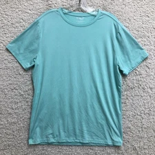 01 Algo Shirt Medium Adult Blue Performance Short Sleeve Stretch Tee Mens M Logo