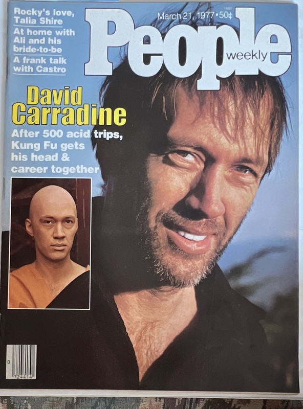 People Weekly Magazine March 21, 1977 David Carradine Cover Illustrated English
