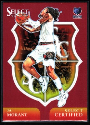 2024-25 Panini Select - Select Certified Ja Morant #15 Silver