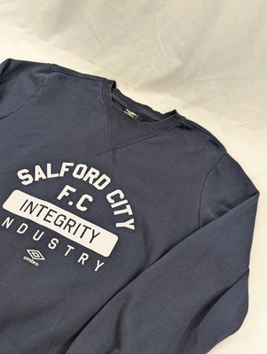 Vintage Umbro Crewneck Sweatshirt Navy Salford City Football Club